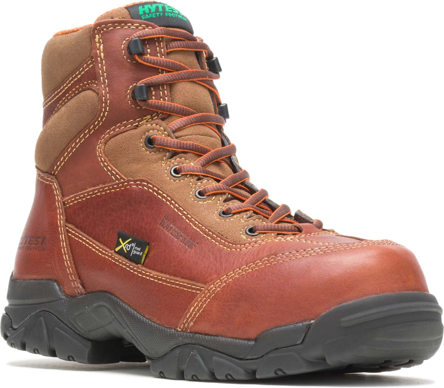 HYTEST 12251 Brown Electrical Hazard, Composite Toe, Poron XRD Internal Met Guard, Waterproof, Non-Metallic Unisex 6 Inch Boot 1 HYTEST 12251 Brown Electrical Hazard, Composite Toe, Poron XRD Internal Met Guard, Waterproof, Non-Metallic Unisex 6 Inch Boot