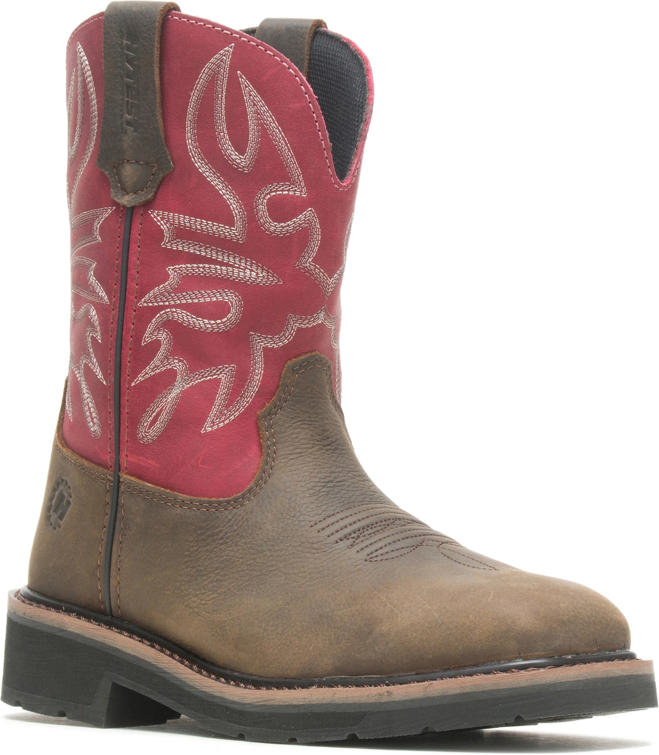 HYTEST 17122 Montana, Women's, Brown/Red, Steel Toe, EH, Pull On Boot 1 HYTEST 17122 Montana, Women's, Brown/Red, Steel Toe, EH, Pull On Boot