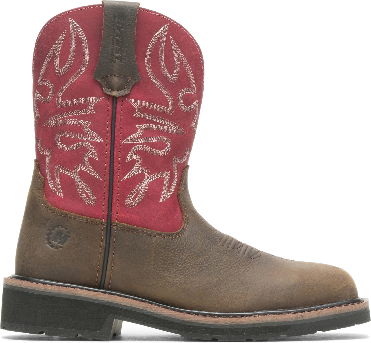 HYTEST 17122 Montana, Women's, Brown/Red, Steel Toe, EH, Pull On Boot 2 HYTEST 17122 Montana, Women's, Brown/Red, Steel Toe, EH, Pull On Boot - Image 2