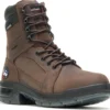 HYTEST 44511 Admiral, Men's, Brown, Steel Toe, EH, Mt, WP, 8 Inch Boot