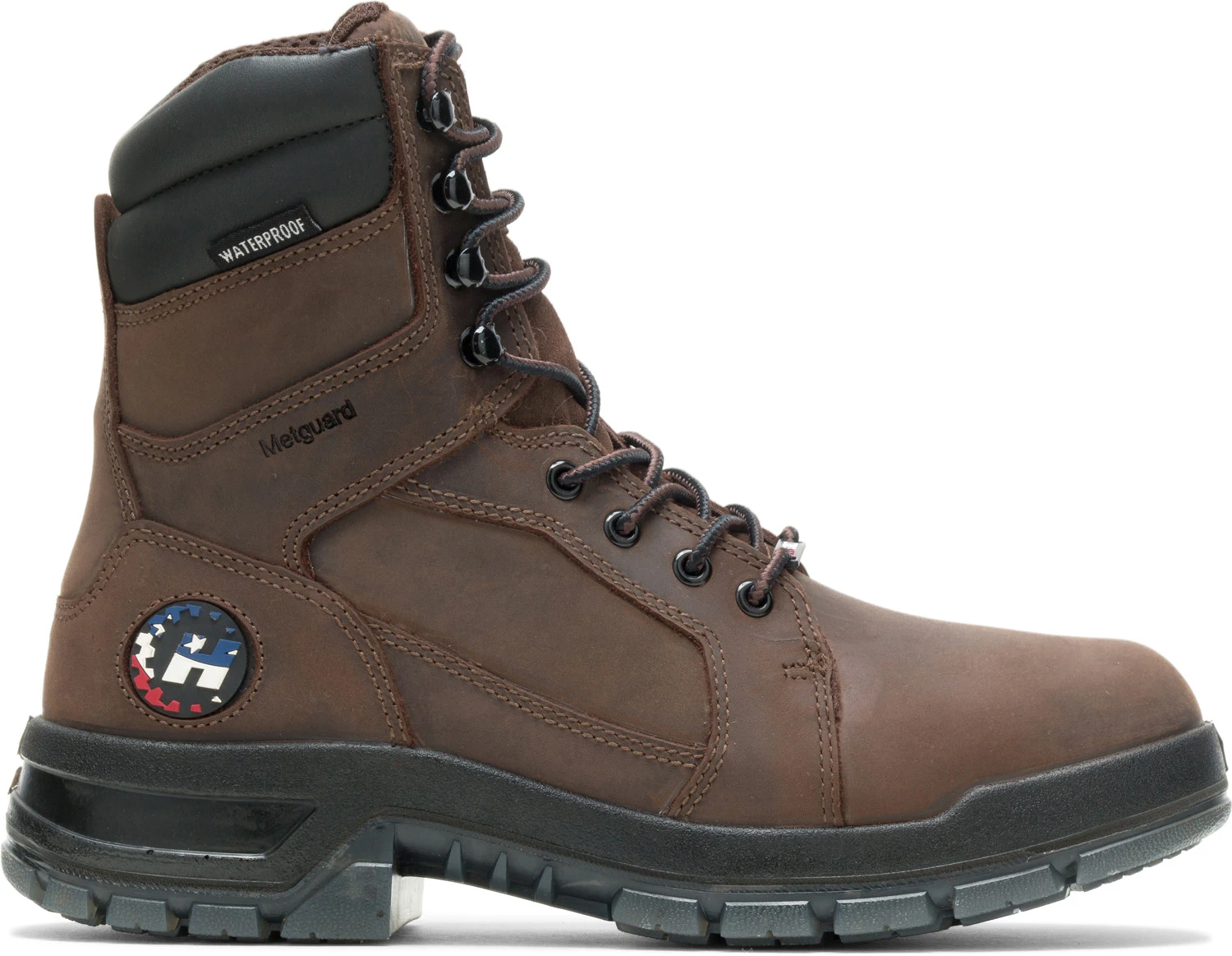 HYTEST 44511 Admiral, Men's, Brown, Steel Toe, EH, Mt, WP, 8 Inch Boot 2 HYTEST 44511 Admiral, Men's, Brown, Steel Toe, EH, Mt, WP, 8 Inch Boot - Image 2