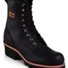 Chippewa CH73050 Black Steel Toe, Electrical Hazard, Insulated, Waterproof Men's 8 Inch Logger