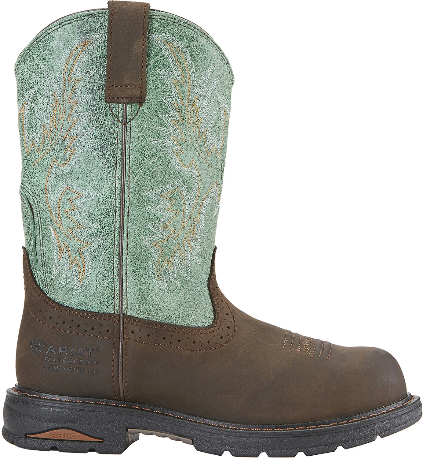 Ariat AR10015405 Tracey, Women's, Brown, Comp Toe, WP, Western, Pull On, Work Boot 2 Ariat AR10015405 Tracey, Women's, Brown, Comp Toe, WP, Western, Pull On, Work Boot - Image 2