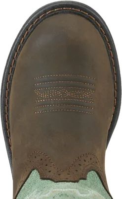 Ariat AR10015405 Tracey, Women's, Brown, Comp Toe, WP, Western, Pull On, Work Boot 6 Ariat AR10015405 Tracey, Women's, Brown, Comp Toe, WP, Western, Pull On, Work Boot -Reebok || Skechers || Wolverine Sales Store ar10015405 top