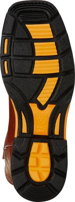 Ariat AR10017175 WorkHog, Men's, Brown, Comp Toe, EH, PR, WP, 11 Inch, Pull On, Work Boot -Reebok || Skechers || Wolverine Sales Store ar10017175 outsole