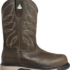Ariat AR10035774 Riveter, Women's, Dark Brown, Comp Toe, EH, PR, WP, Pull On Work Boot