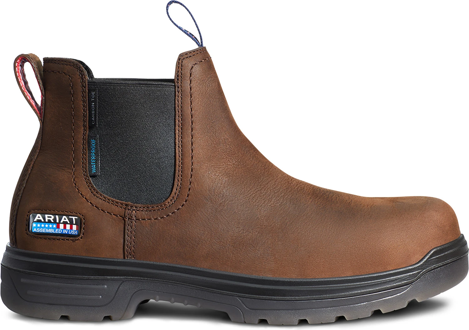 Ariat AR10036738 Turbo, Men's, Brown, Comp Toe, EH, WP, Chelsea, Work Boot 1 Ariat AR10036738 Turbo, Men's, Brown, Comp Toe, EH, WP, Chelsea, Work Boot