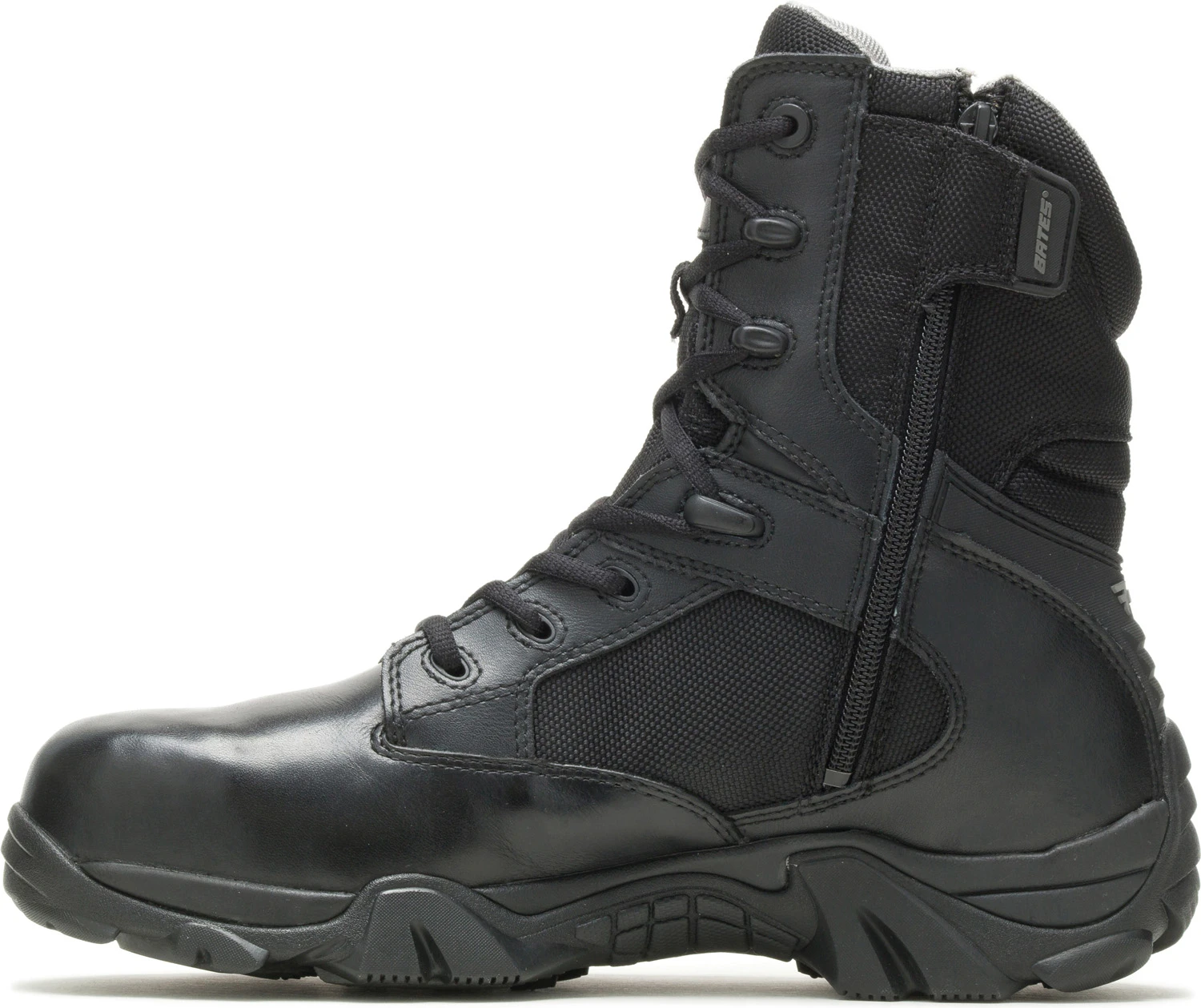 Bates BA2272 Black Composite Toe, Electrical Hazard, Side Zip, Waterproof, Men's Gore-Tex, 8 Inch Boot 3 Bates BA2272 Black Composite Toe, Electrical Hazard, Side Zip, Waterproof, Men's Gore-Tex, 8 Inch Boot - Image 3
