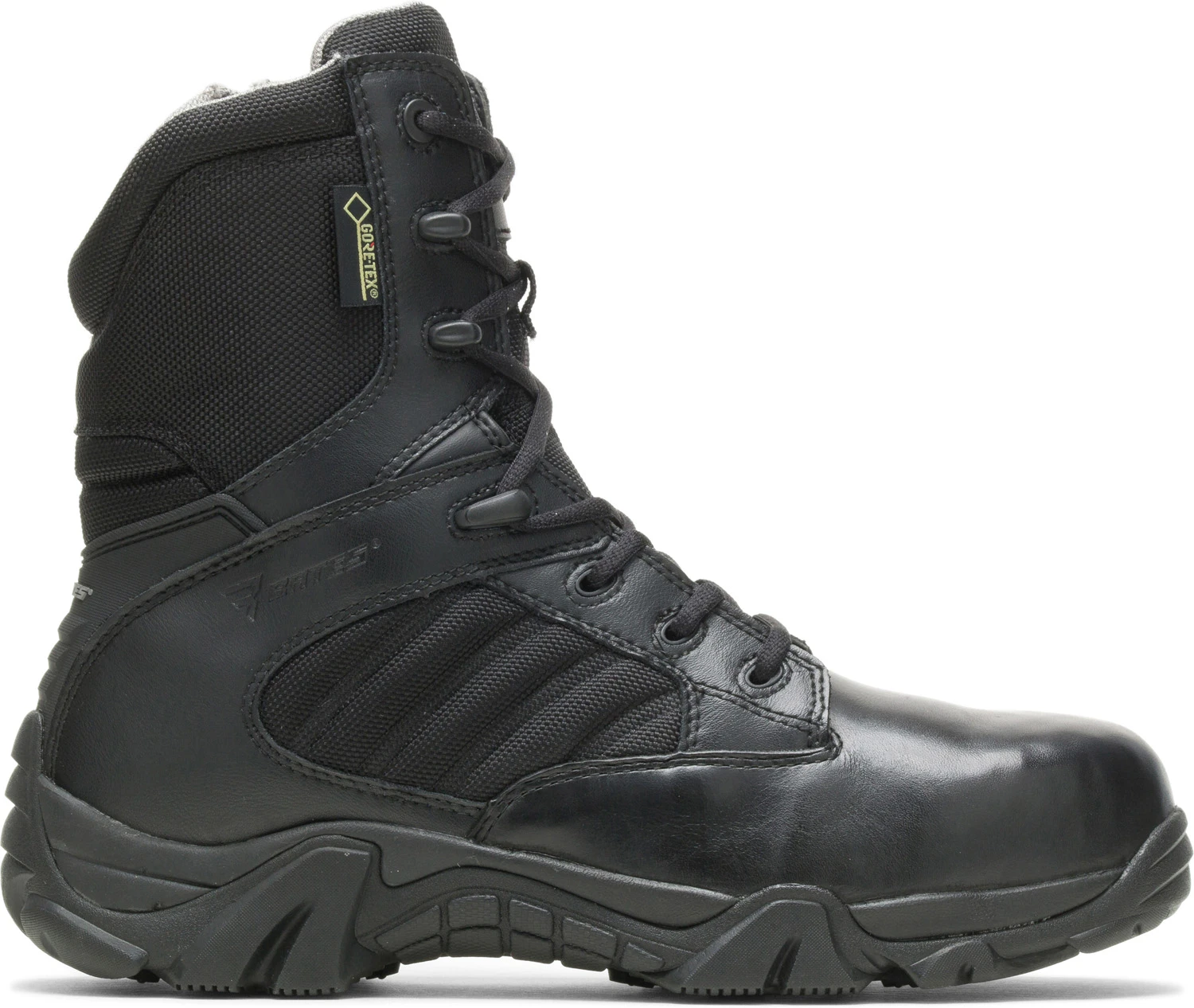 Bates BA2272 Black Composite Toe, Electrical Hazard, Side Zip, Waterproof, Men's Gore-Tex, 8 Inch Boot 2 Bates BA2272 Black Composite Toe, Electrical Hazard, Side Zip, Waterproof, Men's Gore-Tex, 8 Inch Boot - Image 2