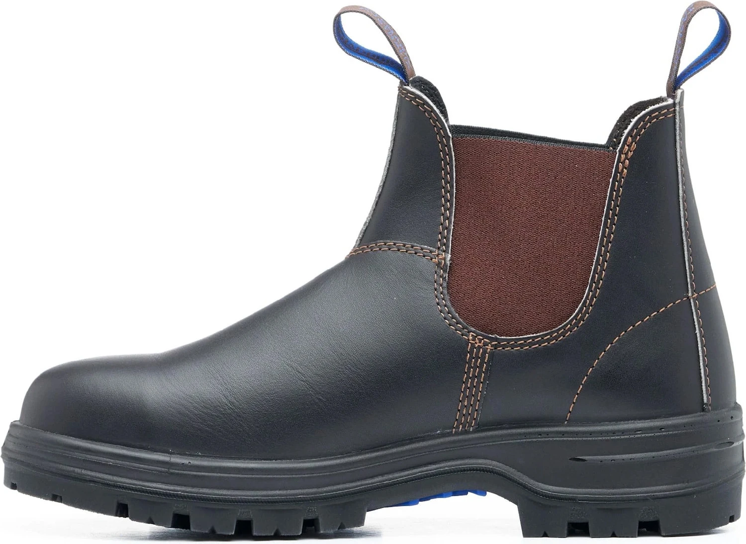 Blundstone BL140 Men's, Stout Brown, Steel Toe, EH, Chelsea Boot 3 Blundstone BL140 Men's, Stout Brown, Steel Toe, EH, Chelsea Boot - Image 3