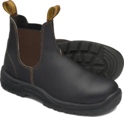 Blundstone BL172 Men's, Stout Brown, Steel Toe, EH, Chelsea Boot -Reebok || Skechers || Wolverine Sales Store bl172 pair 2022 update