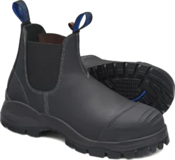 Blundstone BL990 Men's, Black, Steel Toe, EH, Chelsea Boot -Reebok || Skechers || Wolverine Sales Store bl990 pair 2022 update