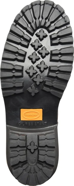 Carolina CA1421 Elm, Women's, Dark Brown, Steel Toe, EH, 8 Inch, Logger, Work Boot -Reebok || Skechers || Wolverine Sales Store ca1421 outsole