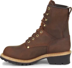 Carolina CA9821 Elm, Men's, Brown, Steel Toe, EH, WP, 8 Inch Logger -Reebok || Skechers || Wolverine Sales Store ca9821 inside