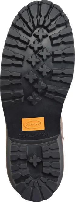 Carolina CA9824 Spruce, Men's, Copper, Steel Toe, EH. WP, Lace To Toe, Logger, 8 Inch, Work Boot -Reebok || Skechers || Wolverine Sales Store ca9824 outsole