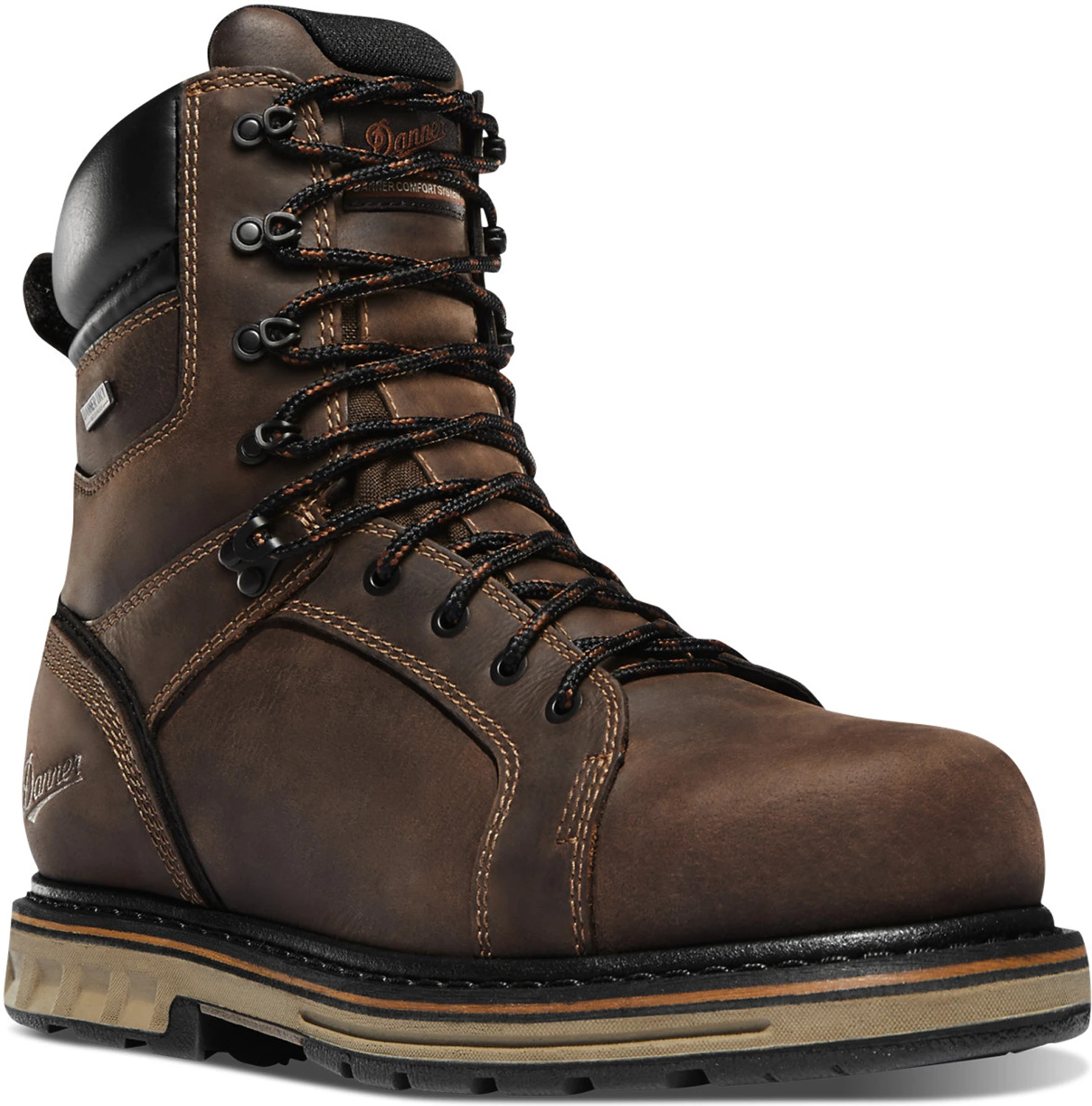 Danner DA12534 Steel Yard, Men's, Brown, Steel Toe, EH, WP, 8 Inch Work Boot 1 Danner DA12534 Steel Yard, Men's, Brown, Steel Toe, EH, WP, 8 Inch Work Boot