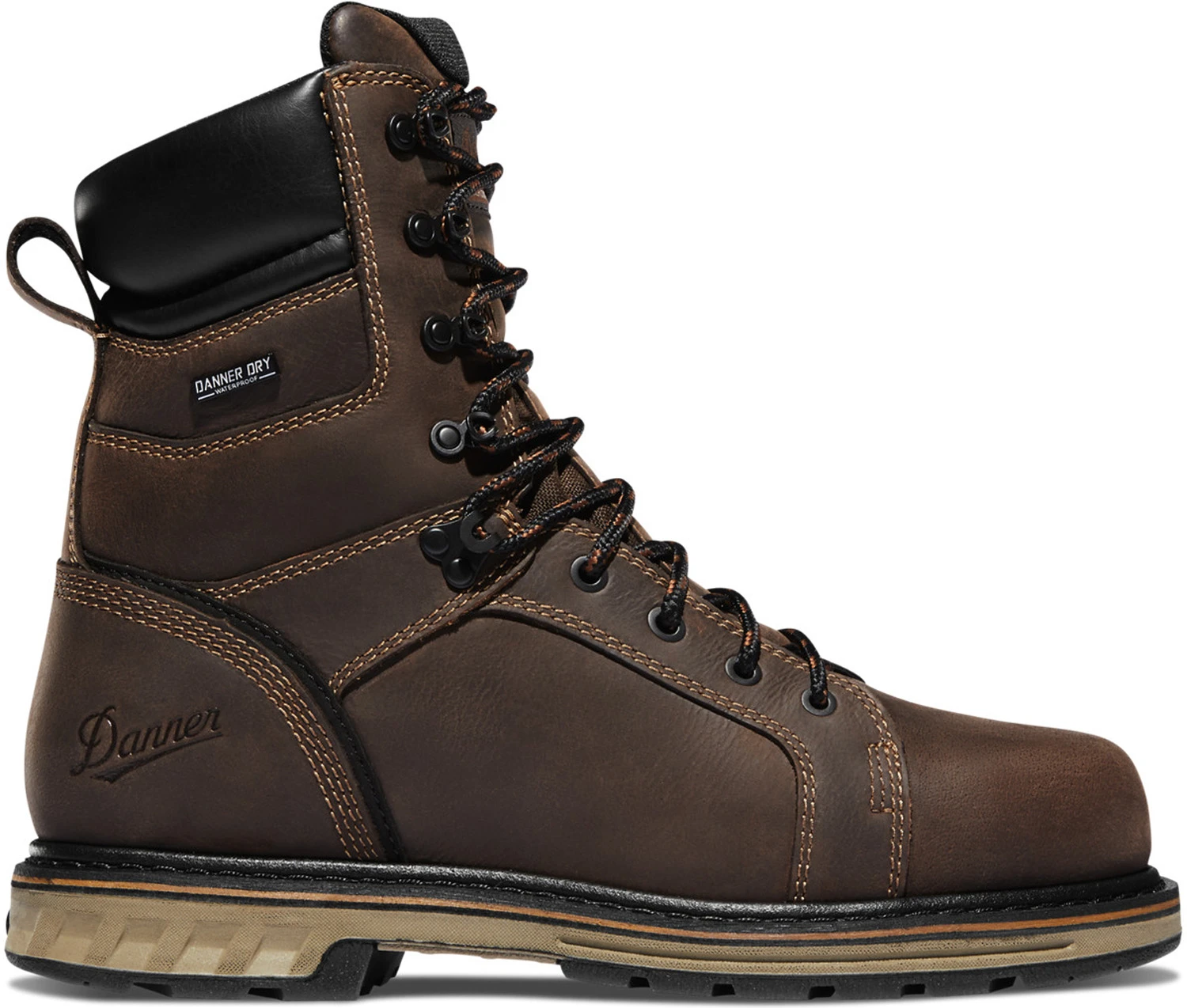 Danner DA12534 Steel Yard, Men's, Brown, Steel Toe, EH, WP, 8 Inch Work Boot 2 Danner DA12534 Steel Yard, Men's, Brown, Steel Toe, EH, WP, 8 Inch Work Boot - Image 2