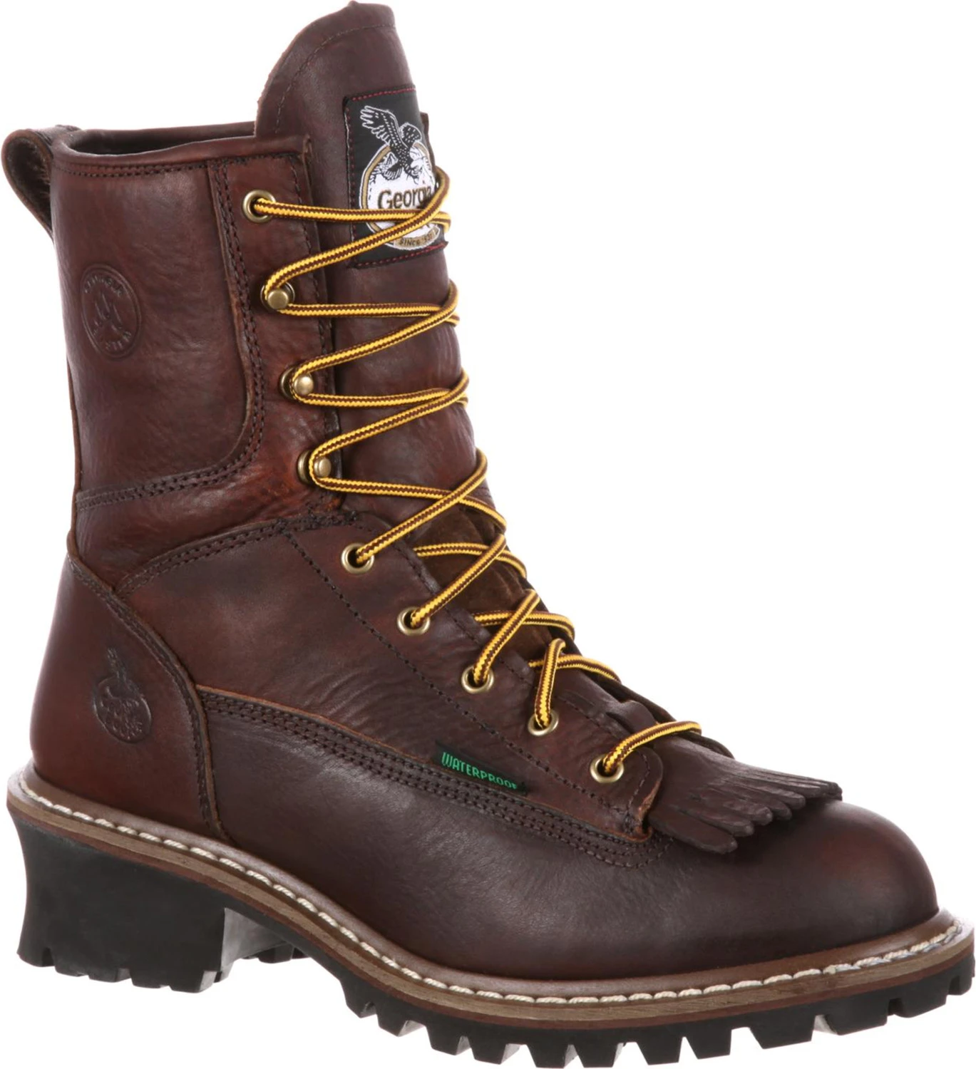 Georgia Boot GA7313 Men's, Chocolate, Steel Toe, EH, WP, 8 Inch, Logger, Work Boot 1 Georgia Boot GA7313 Men's, Chocolate, Steel Toe, EH, WP, 8 Inch, Logger, Work Boot
