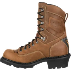 Georgia Boot GAGB00097 Comfort Core Men's, Brown, Comp Toe, EH, Waterproof, 9 Inch Logger -Reebok || Skechers || Wolverine Sales Store gagb00097 inside