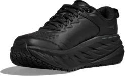 HOKA HO1110520BBLC Bondi SR Men's, Black, Soft Toe, Slip Resistant Athletic Work Shoe -Reebok || Skechers || Wolverine Sales Store ho1110520bblc inside profile