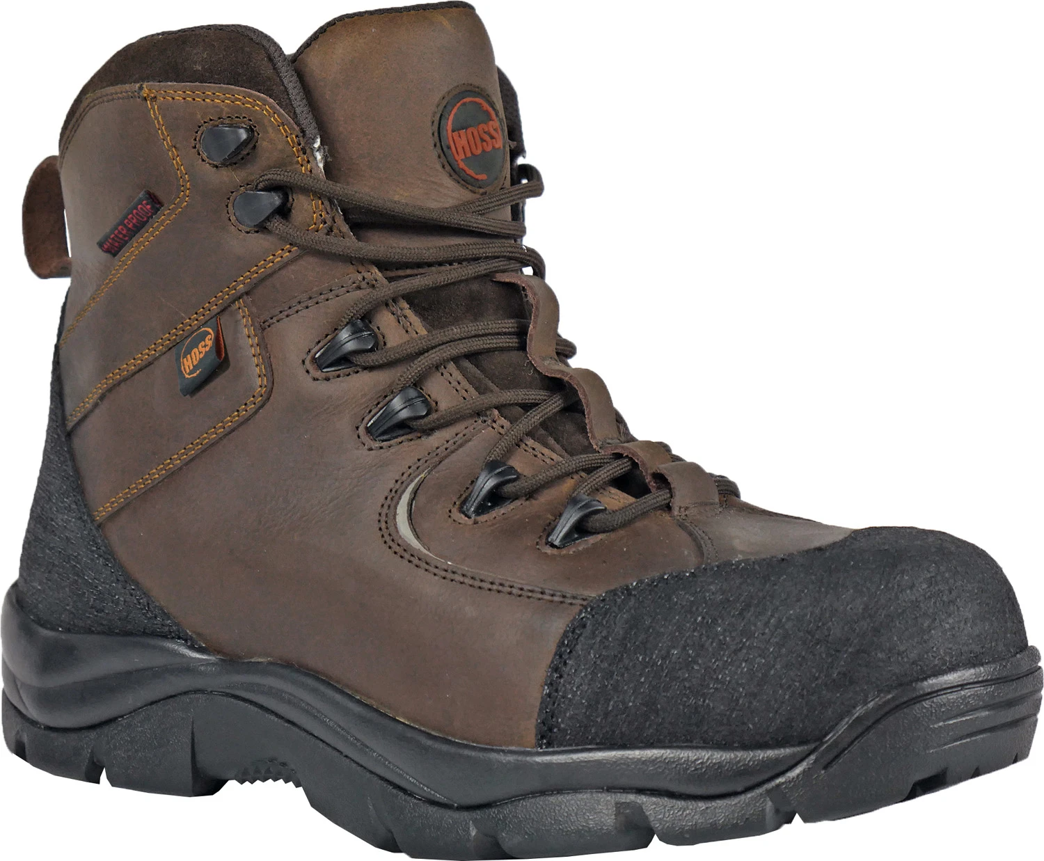 Hoss Boots HS60230 Ridge, Men's, Brown, Comp Toe, EH, PR, WP, Hiker, Work Boot 1 Hoss Boots HS60230 Ridge, Men's, Brown, Comp Toe, EH, PR, WP, Hiker, Work Boot