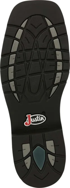 Justin Boots Justin JUSE4570 Keavan, Men's, Brown, Steel Toe, EH, Mt, WP, 11 Inch Boot -Reebok || Skechers || Wolverine Sales Store juse4570 outsole