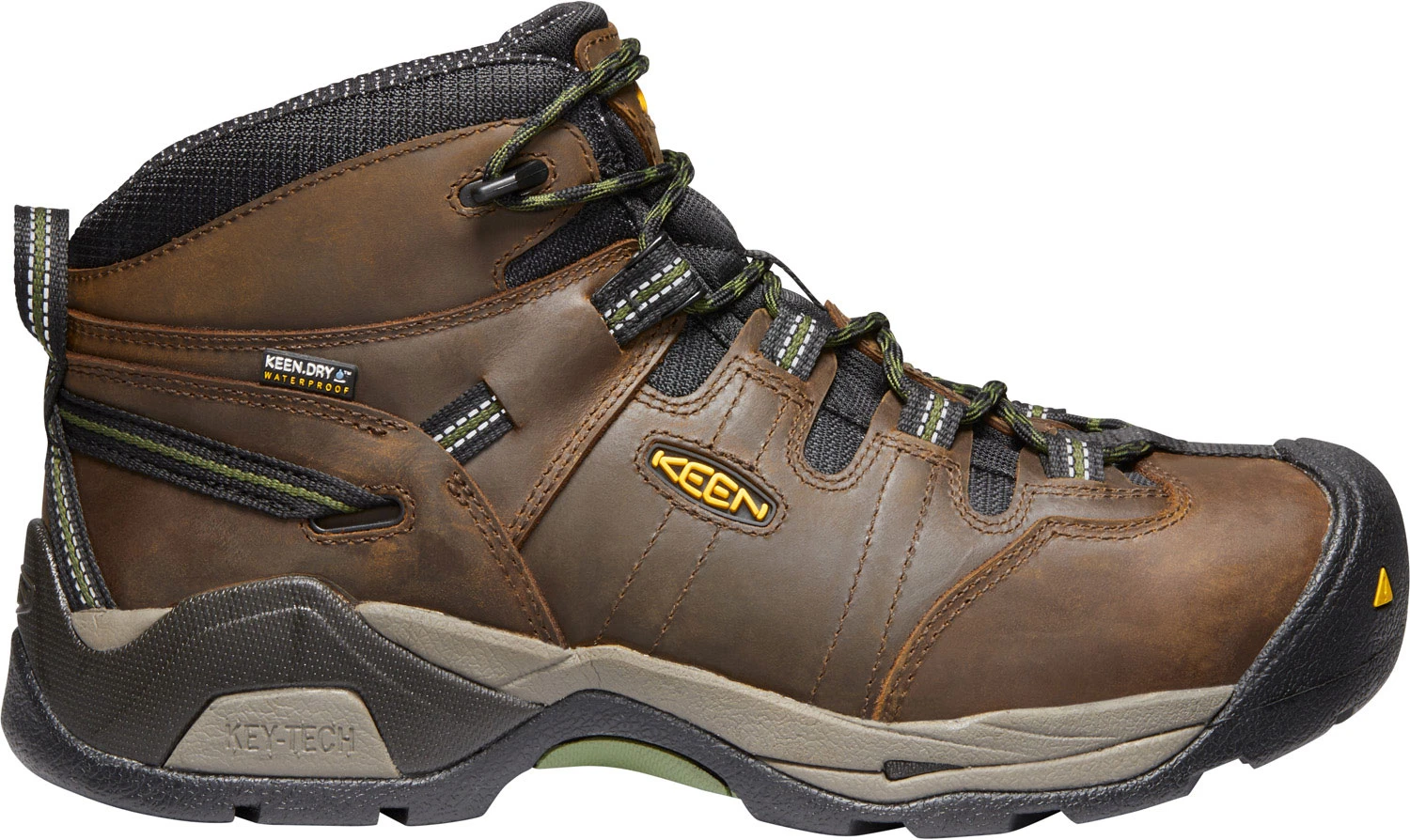 KEEN Utility KN1020085 Detroit XT, Men's, Brown/Green, Steel Toe, EH, WP Hiker 1 KEEN Utility KN1020085 Detroit XT, Men's, Brown/Green, Steel Toe, EH, WP Hiker