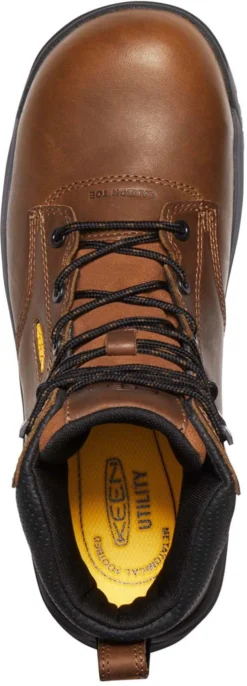 KEEN Utility KN1024182 Chicago, Tobacco/Black, Men's, Comp Toe, EH, WP, 6 Inch Boot -Reebok || Skechers || Wolverine Sales Store kn1024182 pair top