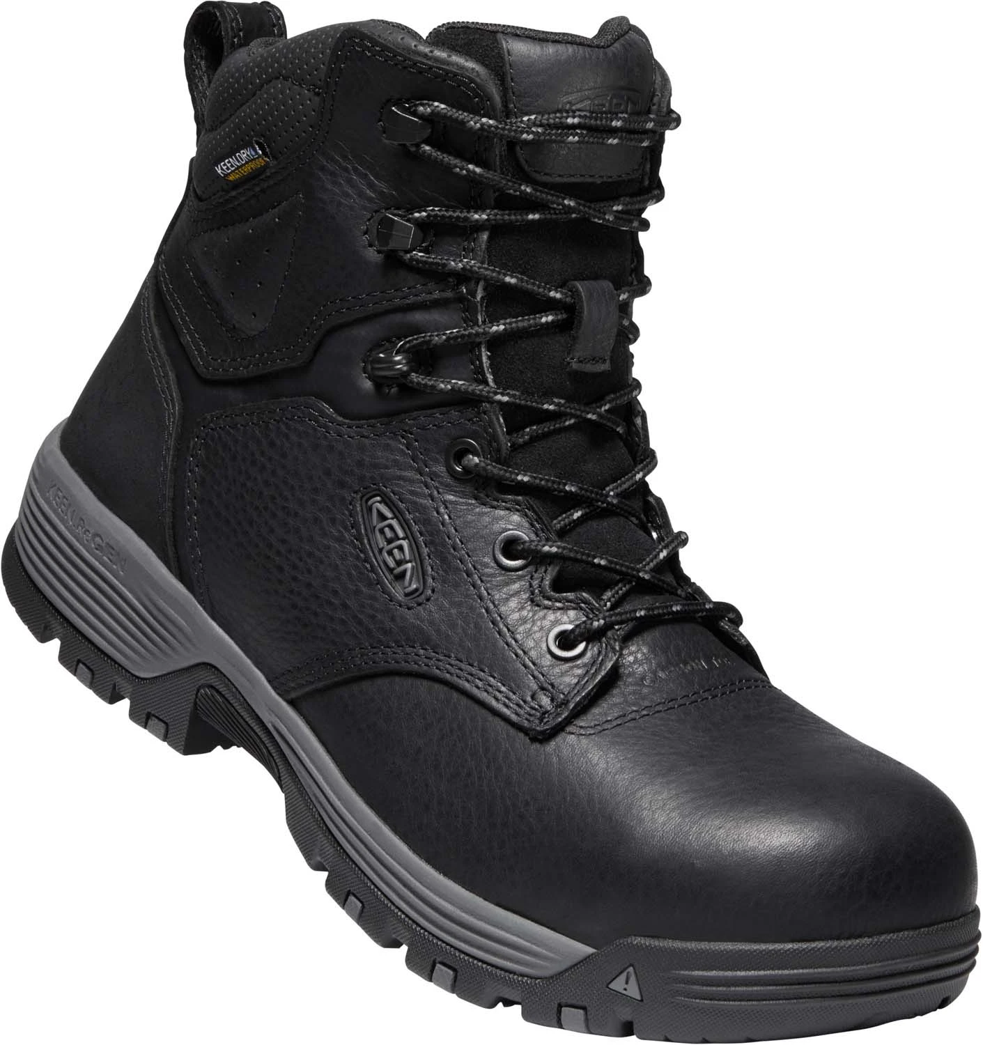 KEEN Utility KN1024184 Chicago, Black, Men's, Comp Toe, EH, WP, 6 Inch Boot 2 KEEN Utility KN1024184 Chicago, Black, Men's, Comp Toe, EH, WP, 6 Inch Boot - Image 2