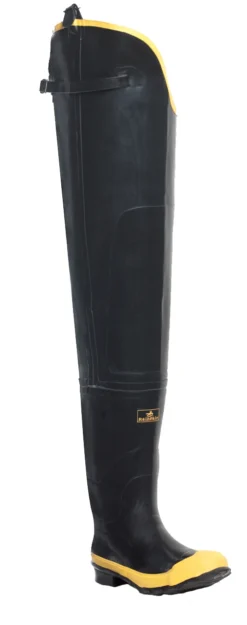 LaCrosse 24009091 Men's Black/Yellow 32 Inch Waterproof, Steel Toe, Hip Boot