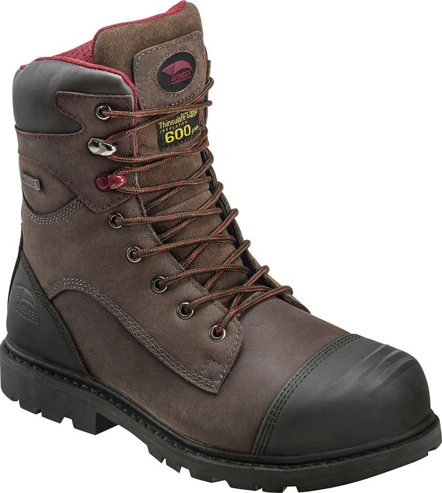 Avenger N7573 Men's, Brown, Nano Toe, EH, PR, WP/Insulated, 8 Inch 1 Avenger N7573 Men's, Brown, Nano Toe, EH, PR, WP/Insulated, 8 Inch