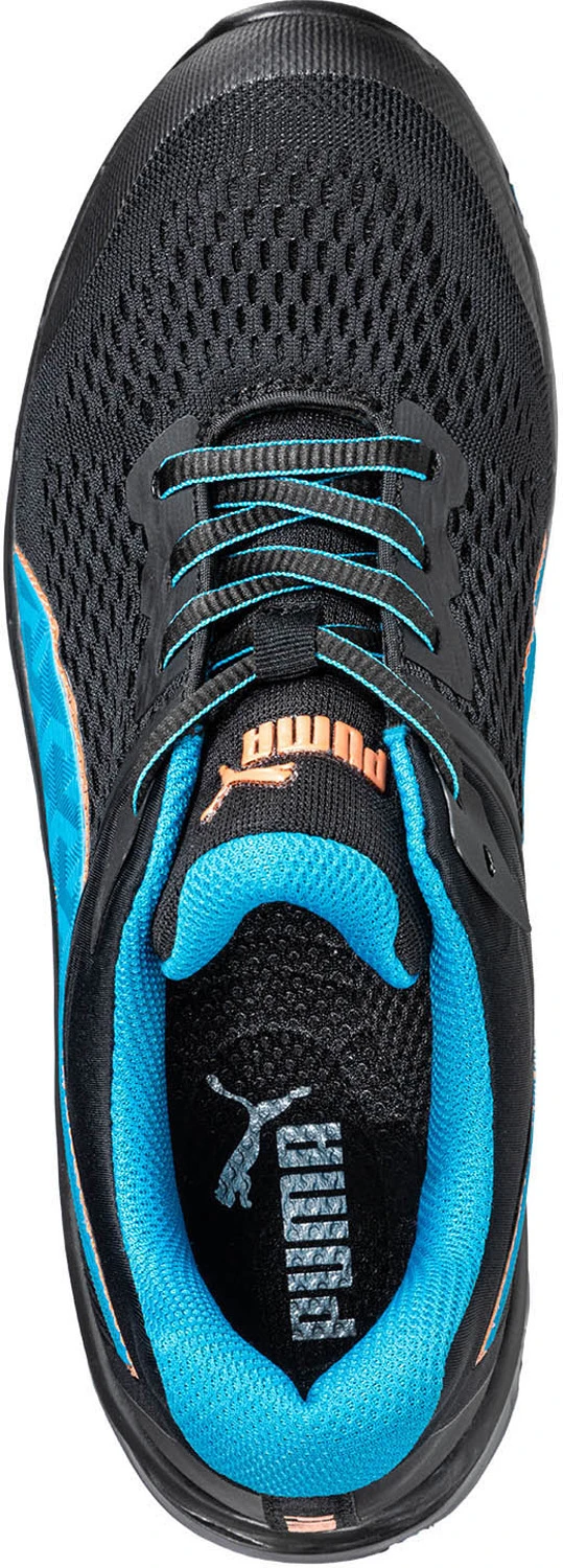 Puma PU643945 Safety Motion, Women's, Black/Blue, Comp Toe, SD, Low Athletic, Work Shoe 3 Puma PU643945 Safety Motion, Women's, Black/Blue, Comp Toe, SD, Low Athletic, Work Shoe - Image 3
