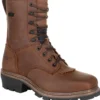 Rocky RYRKK0277 Men's, Brown, Comp Toe, EH, WP, 9 Inch, Logger, Work Boot