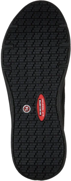 SKECHERS Work SK108001BLK Elloree-Bluffton, Women's, Black, Soft Toe, Slip Resistant Athletic -Reebok || Skechers || Wolverine Sales Store sk108001blk outsole