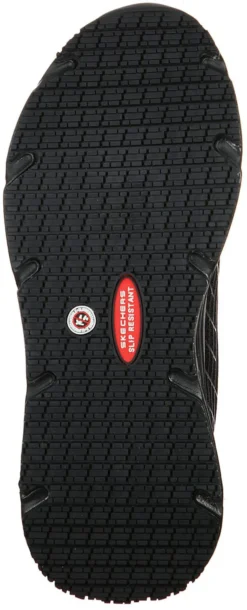 SKECHERS Work SK108016BLK Max Cushioning Elite, Women's, Black, Soft Toe, Slip Resistant Athletic -Reebok || Skechers || Wolverine Sales Store sk108016blk outsole