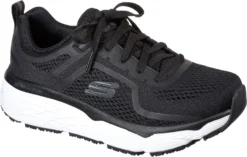 SKECHERS Work SK108029BKW Banham, Women's, Black/White, Soft Toe, Low Athletic
