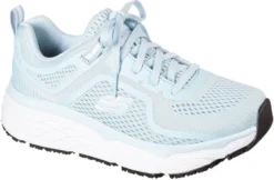 SKECHERS Work SK108029LBLW Banham, Women's, Light Blue/White, Soft Toe, Athletic, Work Shoe