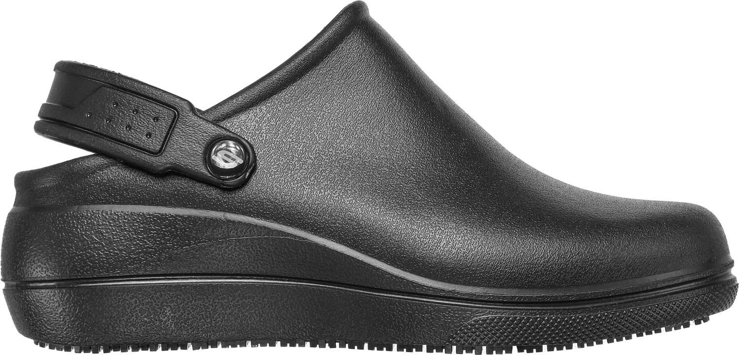 SKECHERS Work SK108051BBK Amreli, Women's, Black, Soft Toe, Slip Resistant Clog 2 SKECHERS Work SK108051BBK Amreli, Women's, Black, Soft Toe, Slip Resistant Clog - Image 2