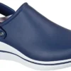SKECHERS Work SK108051NVW Amreli, Women's, Navy/White, Soft Toe, Slip Resistant Clog