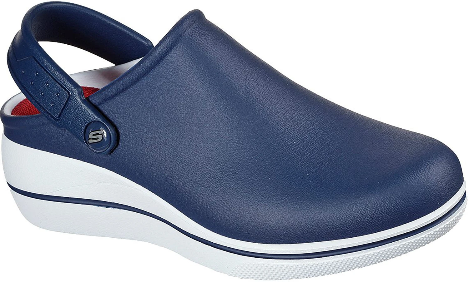 SKECHERS Work SK108051NVW Amreli, Women's, Navy/White, Soft Toe, Slip Resistant Clog 1 SKECHERS Work SK108051NVW Amreli, Women's, Navy/White, Soft Toe, Slip Resistant Clog