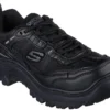 SKECHERS Work SK108076BLK Burgin-Hazardville, Women's, Black, Comp Toe, EH, Low Athletic, Work Shoe