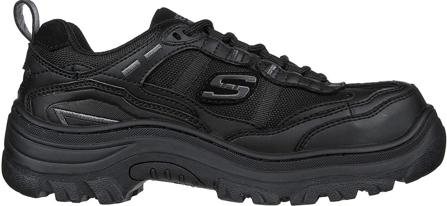 SKECHERS Work SK108076BLK Burgin-Hazardville, Women's, Black, Comp Toe, EH, Low Athletic, Work Shoe 2 SKECHERS Work SK108076BLK Burgin-Hazardville, Women's, Black, Comp Toe, EH, Low Athletic, Work Shoe - Image 2