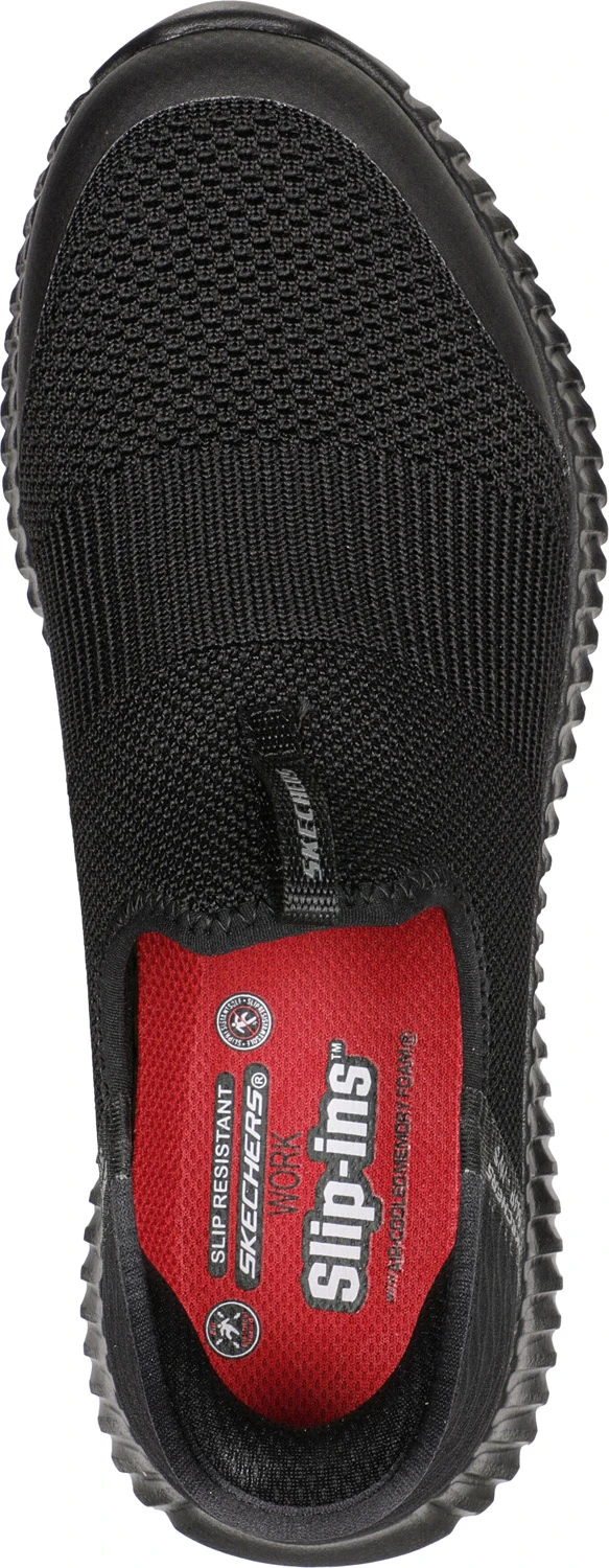 SKECHERS Work SK108127BLK Cessnock-Gwynedd Hands Free Slip-ins™, Women's, Black, Soft Toe, EH, Slip Resistant, Athletic Work Shoe 4 SKECHERS Work SK108127BLK Cessnock-Gwynedd Hands Free Slip-ins™, Women's, Black, Soft Toe, EH, Slip Resistant, Athletic Work Shoe - Image 4