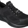SKECHERS Work SK200062BLK Cicades-Rhettle, Men's, Black, Comp Toe SD, Low Athletic, Work Shoe