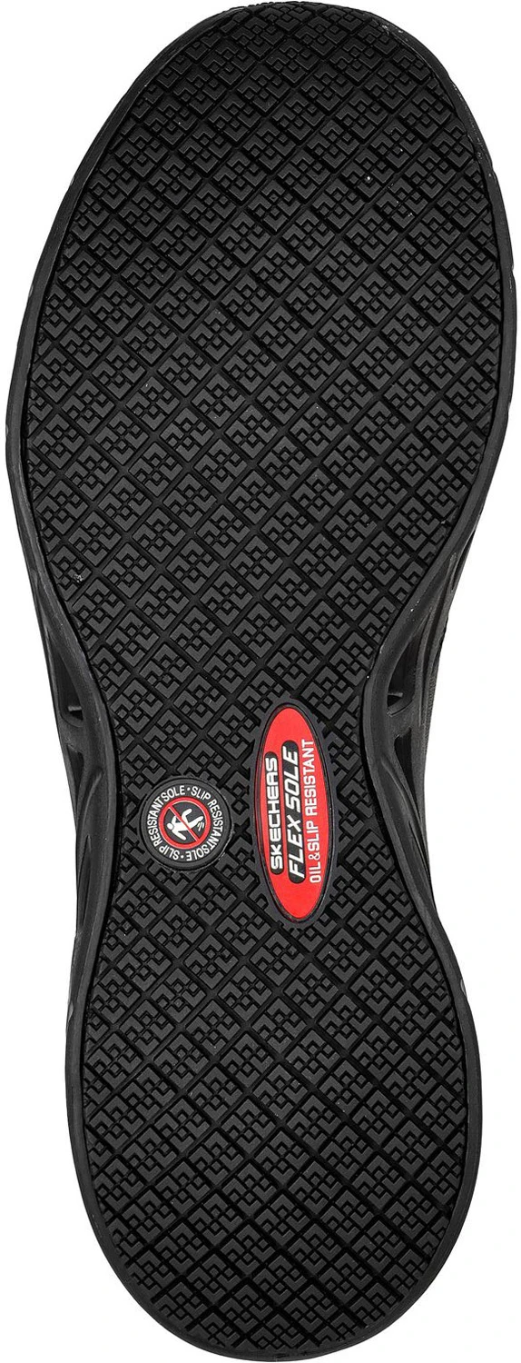 SKECHERS Work SK200105BLK Benafix, Men's, Black, Soft Toe, Slip Resistant, Low Athletic, Work Shoe 5 SKECHERS Work SK200105BLK Benafix, Men's, Black, Soft Toe, Slip Resistant, Low Athletic, Work Shoe - Image 5