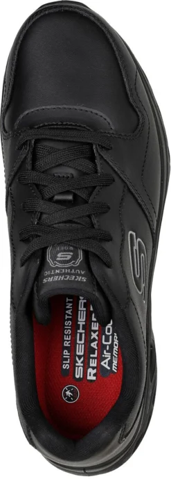 SKECHERS Work SK200105BLK Benafix, Men's, Black, Soft Toe, Slip Resistant, Low Athletic, Work Shoe 8 SKECHERS Work SK200105BLK Benafix, Men's, Black, Soft Toe, Slip Resistant, Low Athletic, Work Shoe -Reebok || Skechers || Wolverine Sales Store sk200105blk top