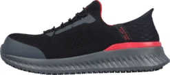 SKECHERS Work SK200206BKRD Tilido-Fletchit Hands Free Slip-ins™, Men's, Black/Red, Comp Toe, EH, Slip Resistant, Athletic, Work Shoe -Reebok || Skechers || Wolverine Sales Store sk200206bkrd inside