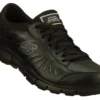 SKECHERS Work SK76551BLK Women's Relaxed Fit:Eldred Black, Soft Toe, Slip Resistant Athletic