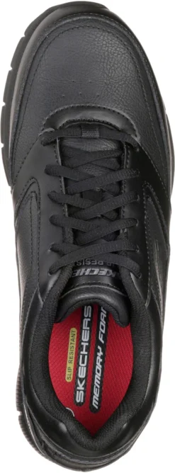 SKECHERS Work SK77156BLK Nampa, Men's, Black, Soft Toe, EH, Slip Resistant Athletic -Reebok || Skechers || Wolverine Sales Store sk77156blk top
