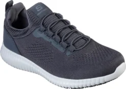 SKECHERS Work SK77188CHAR Cessnock, Men's, Charcoal, Soft Toe, EH, Slip Resistant Casual
